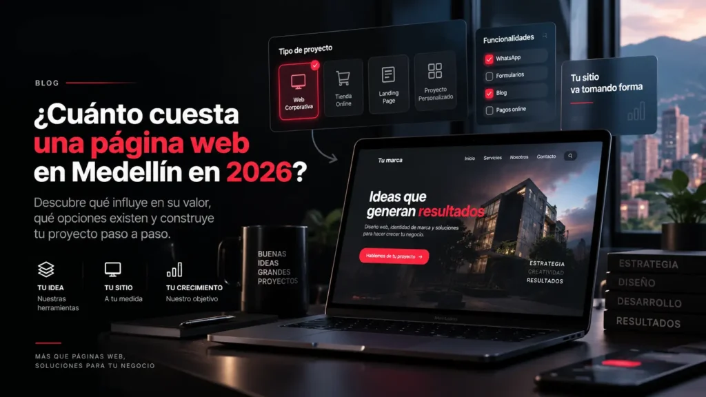 ¿Cuánto cuesta una página web en Medellín en 2026?