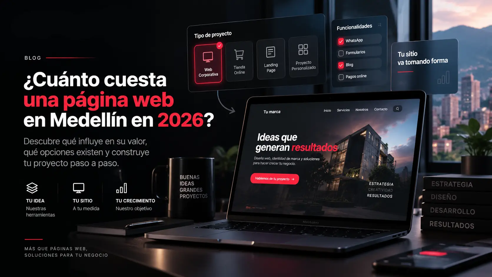 ¿Cuánto cuesta una página web en Medellín en 2026?