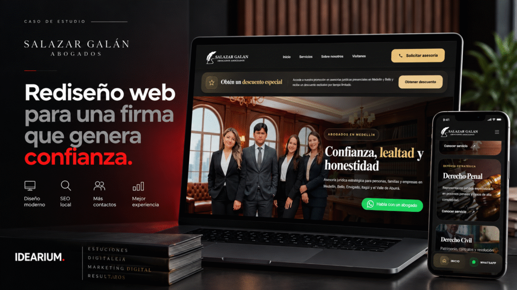 Rediseñamos Salazar Galán Abogados: una web más clara, moderna y enfocada en resultados