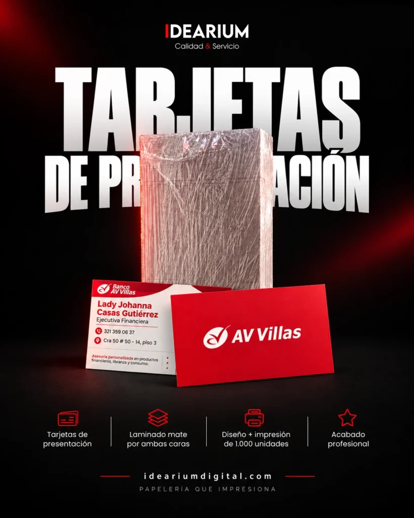 Tarjetas de presentación