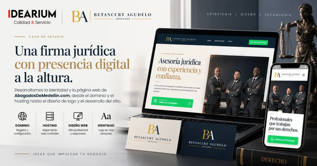 Así creamos AbogadosDeMedellin.com: branding, diseño web y una marca desde cero