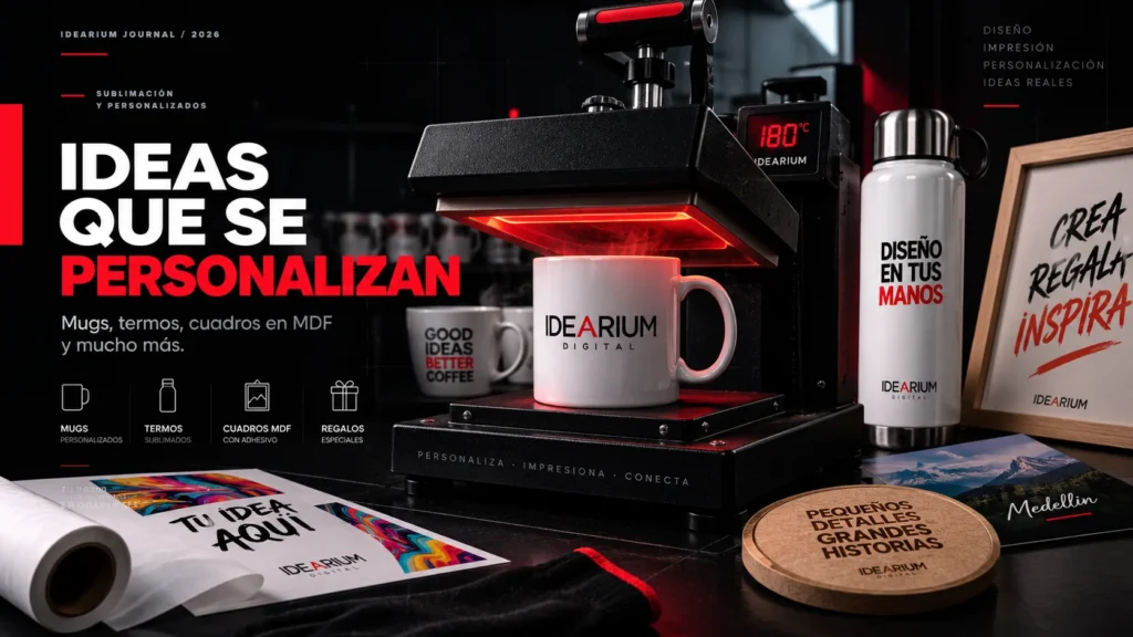 Sublimación y personalizados: mugs, termos y cuadros hechos para ti