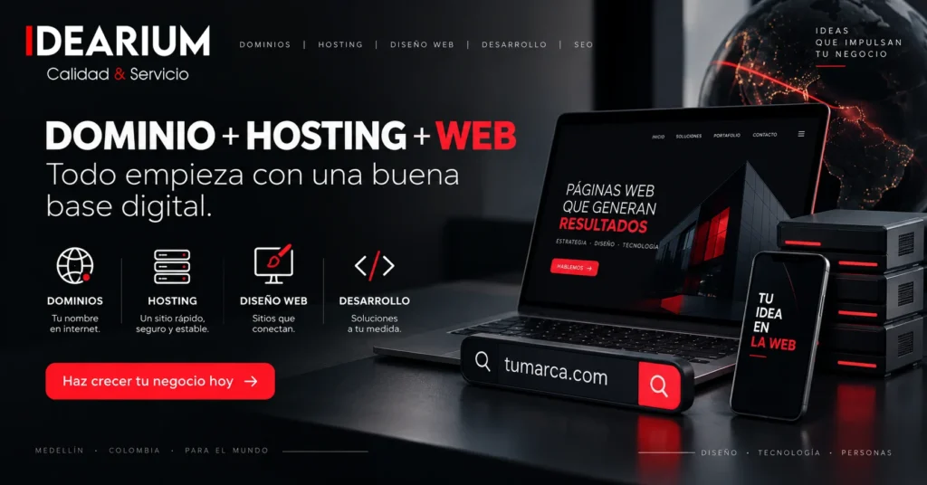 Dominios, hosting y diseño web: la base de una presencia