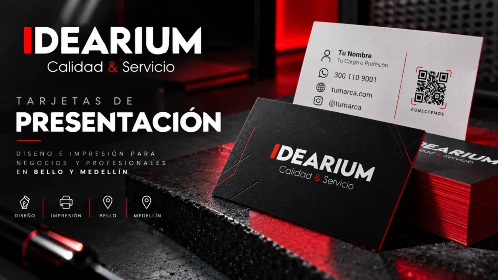 Impresión de tarjetas de presentación en Bello y Medellín